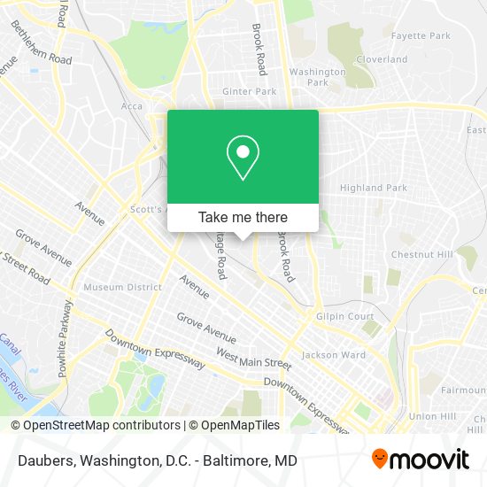 Daubers map