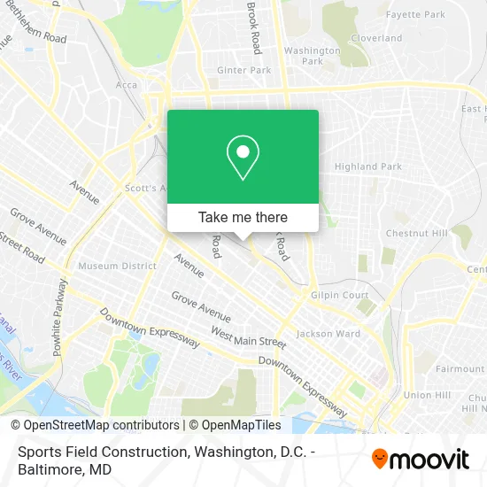 Sports Field Construction map