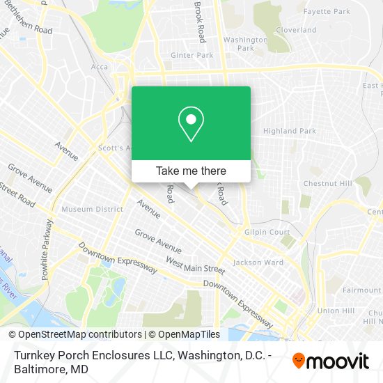 Turnkey Porch Enclosures LLC map