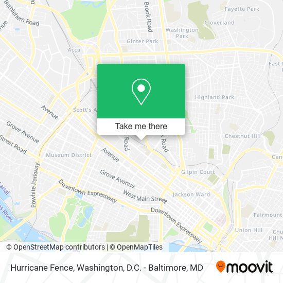 Hurricane Fence map