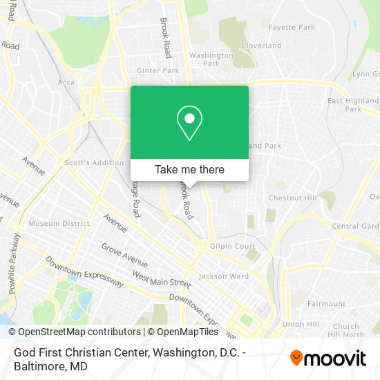 God First Christian Center map