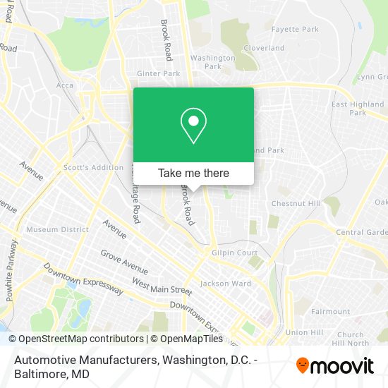Mapa de Automotive Manufacturers
