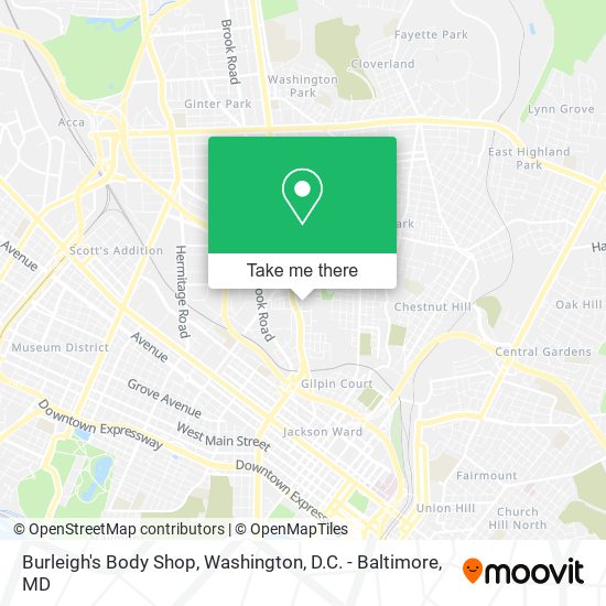 Mapa de Burleigh's Body Shop