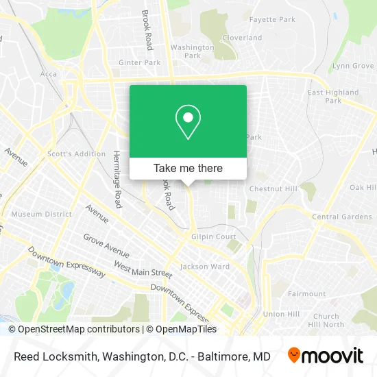 Reed Locksmith map