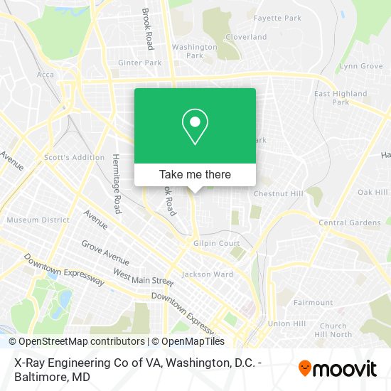 X-Ray Engineering Co of VA map