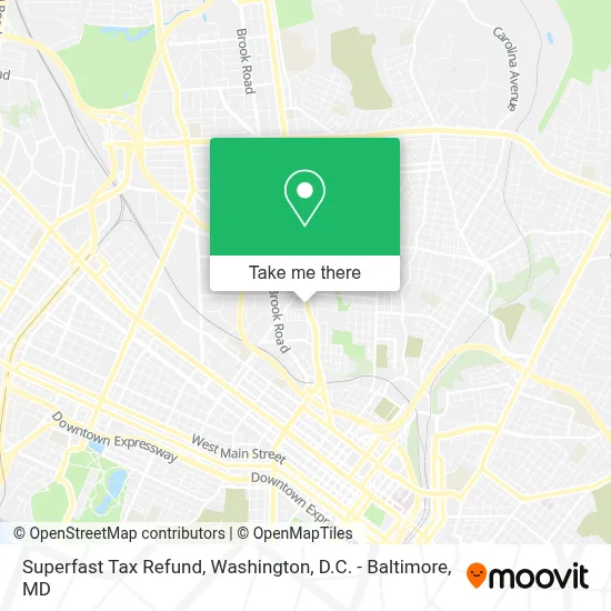 Superfast Tax Refund map
