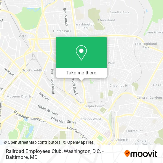 Railroad Employees Club map