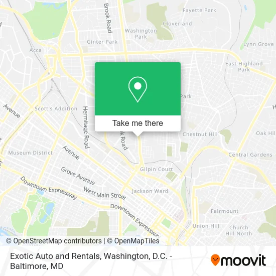 Exotic Auto and Rentals map