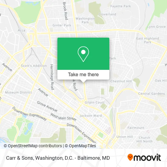Carr & Sons map