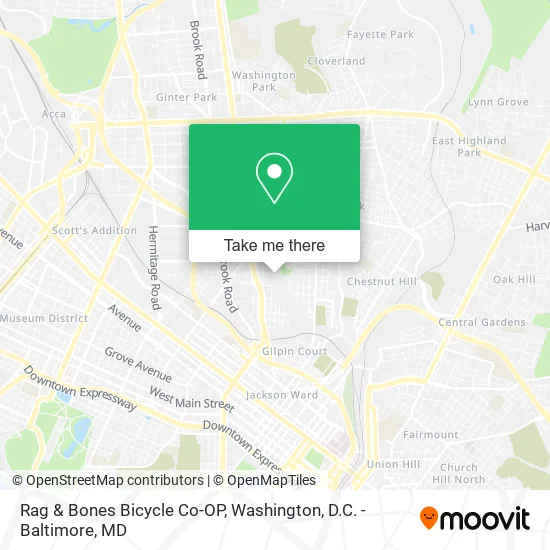 Rag & Bones Bicycle Co-OP map