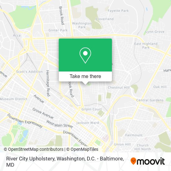 River City Upholstery map