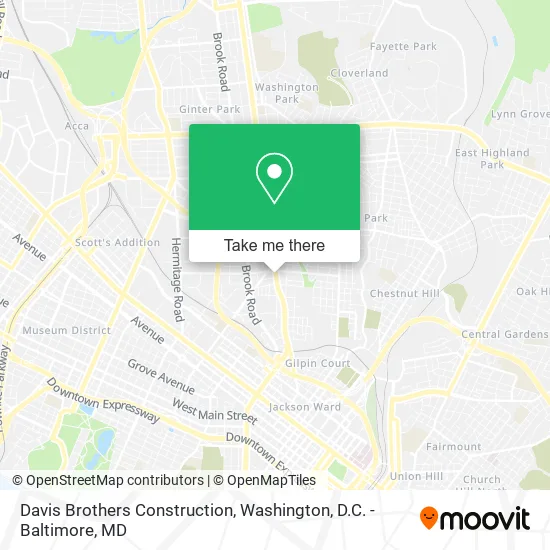 Davis Brothers Construction map