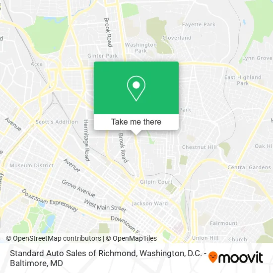 Mapa de Standard Auto Sales of Richmond