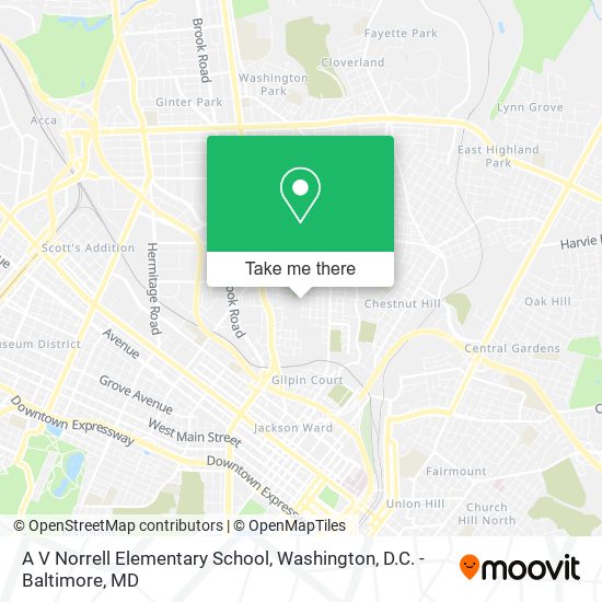 A V Norrell Elementary School map