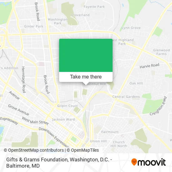 Gifts & Grams Foundation map