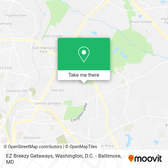 EZ Breezy Getaways map