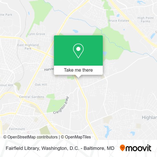 Fairfield Library map