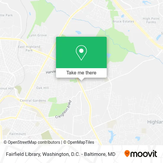 Fairfield Library map