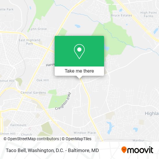 Taco Bell map