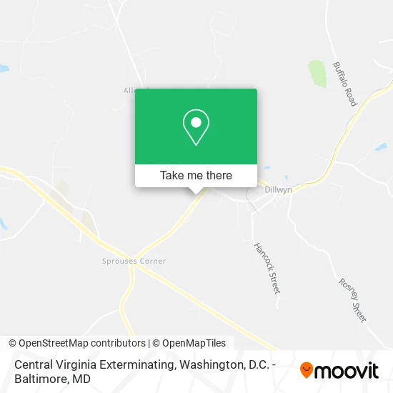 Central Virginia Exterminating map