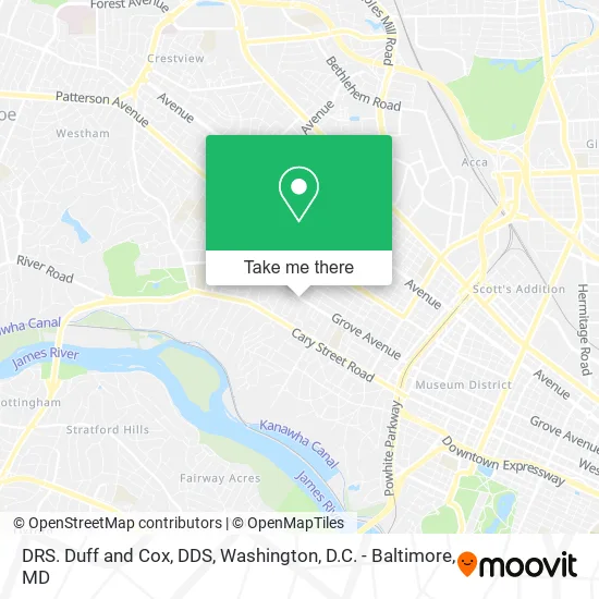 DRS. Duff and Cox, DDS map