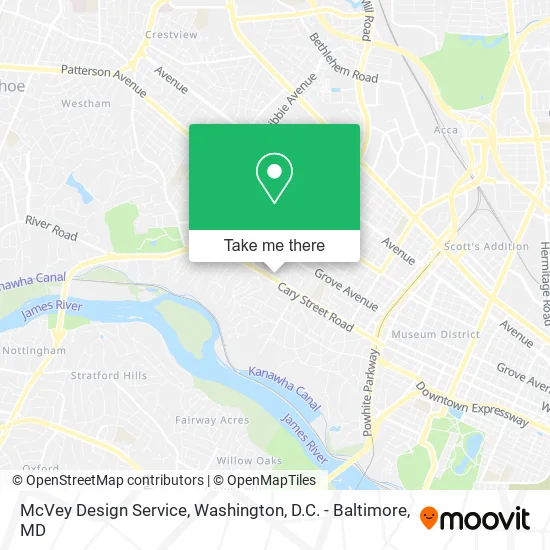McVey Design Service map