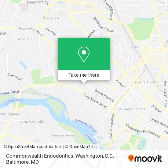 Commonwealth Endodontics map
