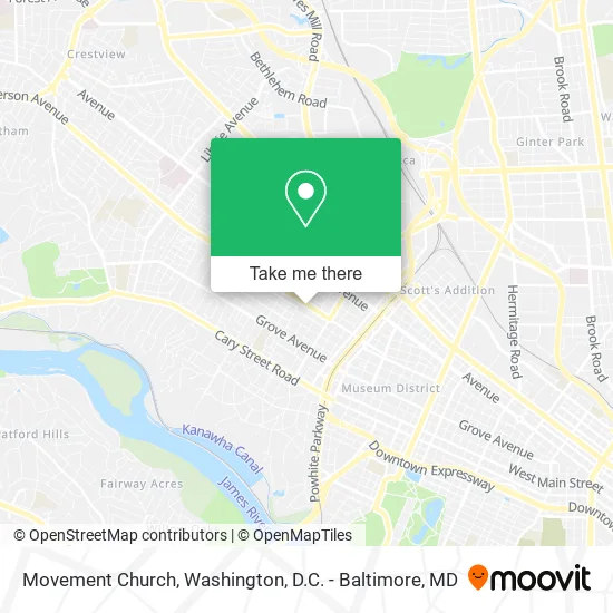 Movement Church map