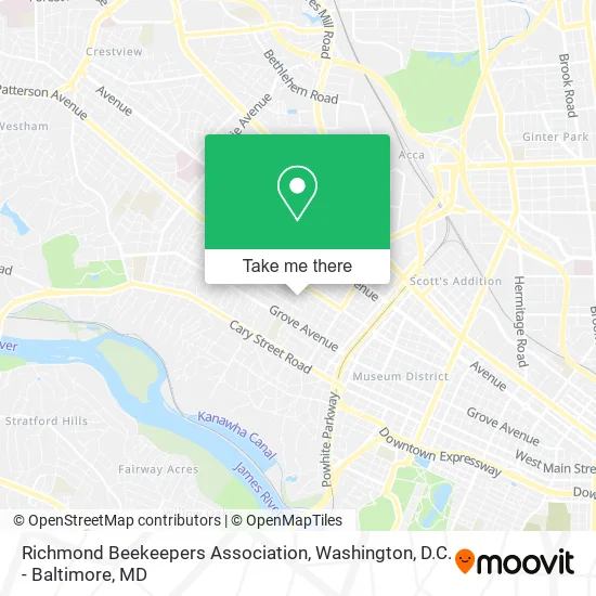 Richmond Beekeepers Association map