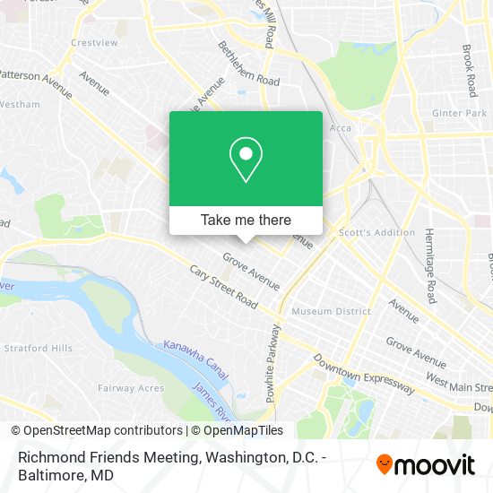 Mapa de Richmond Friends Meeting