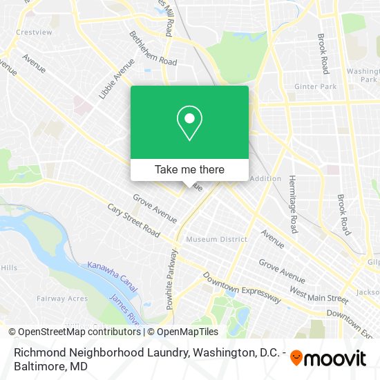 Richmond Neighborhood Laundry map