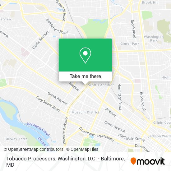 Tobacco Processors map