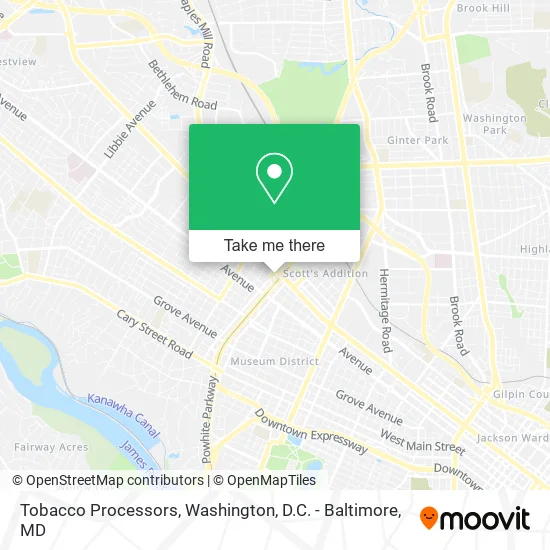 Tobacco Processors map