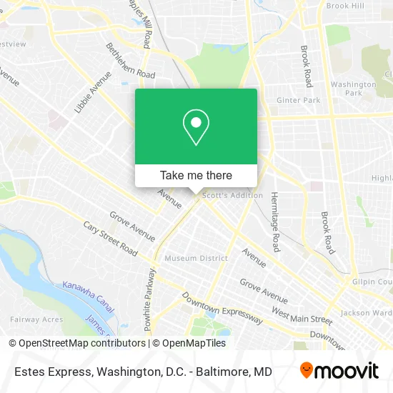 Estes Express map