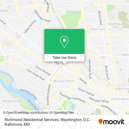 Mapa de Richmond Residential Services