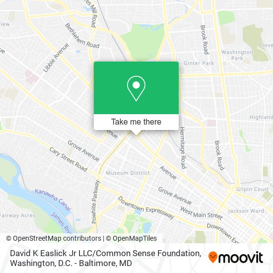 David K Easlick Jr LLC / Common Sense Foundation map