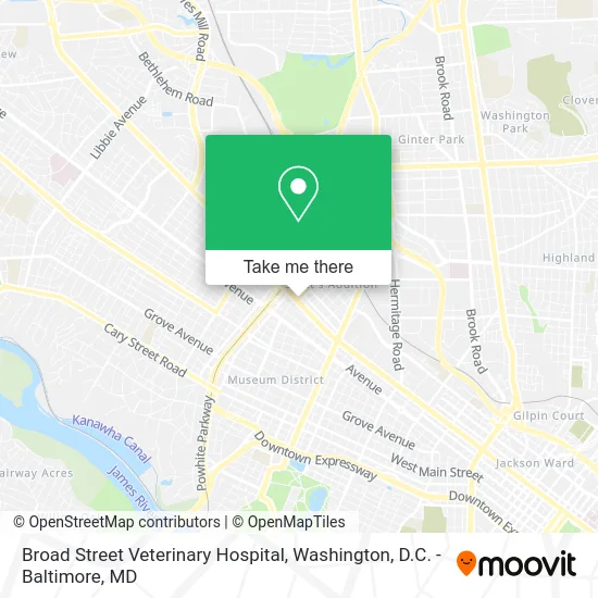 Broad Street Veterinary Hospital map