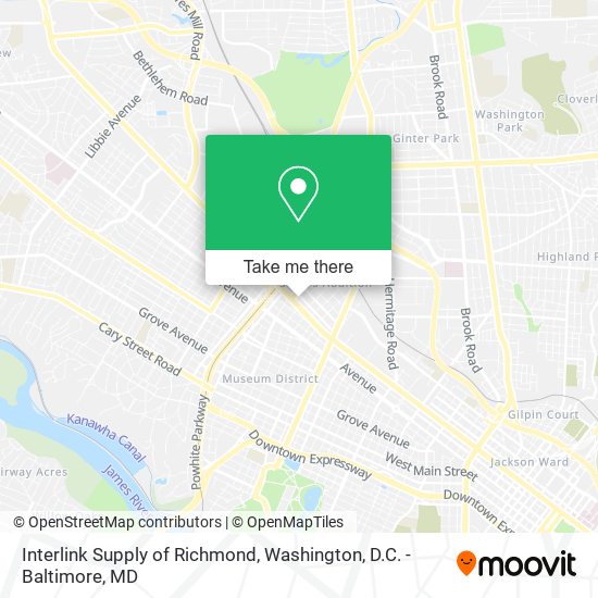 Mapa de Interlink Supply of Richmond