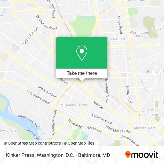 Kinker Press map