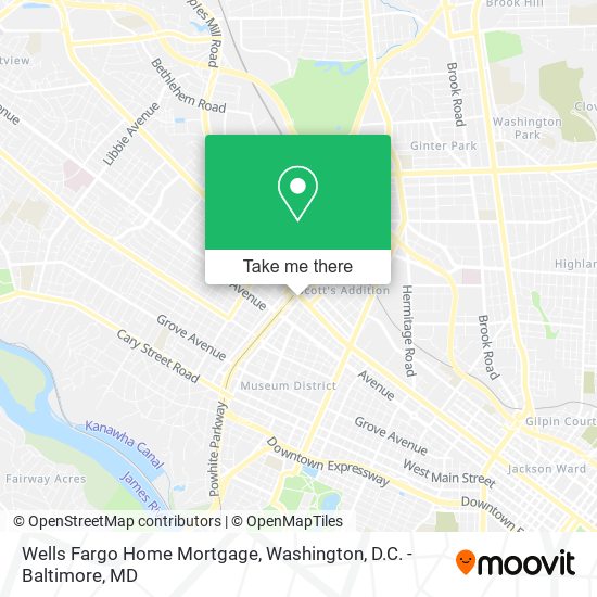 Mapa de Wells Fargo Home Mortgage