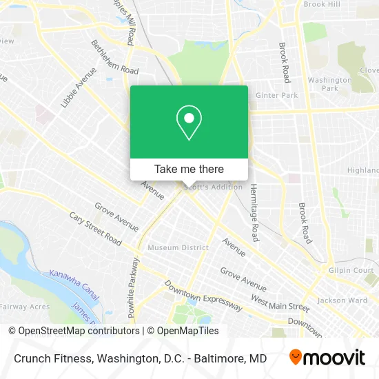Crunch Fitness map
