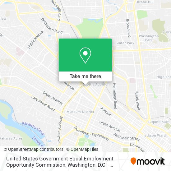 United States Government Equal Employment Opportunity Commission map