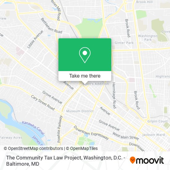 The Community Tax Law Project map