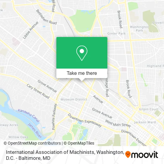 International Association of Machinists map