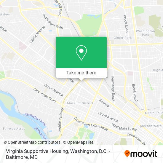 Mapa de Virginia Supportive Housing