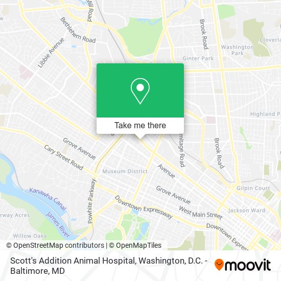 Mapa de Scott's Addition Animal Hospital