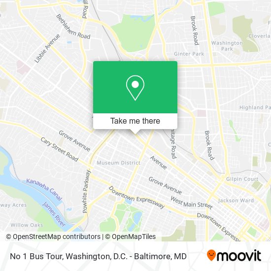 Mapa de No 1 Bus Tour