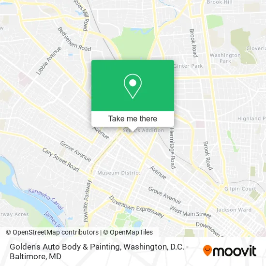 Golden's Auto Body & Painting map