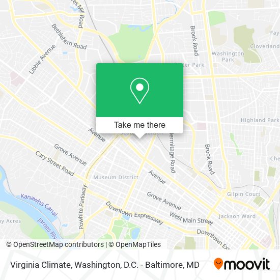 Virginia Climate map