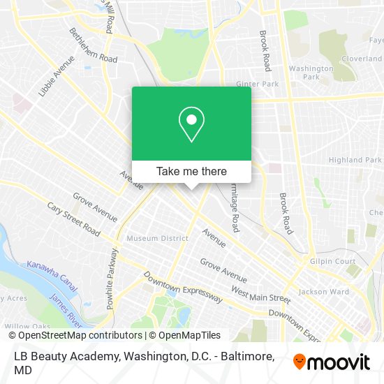 LB Beauty Academy map